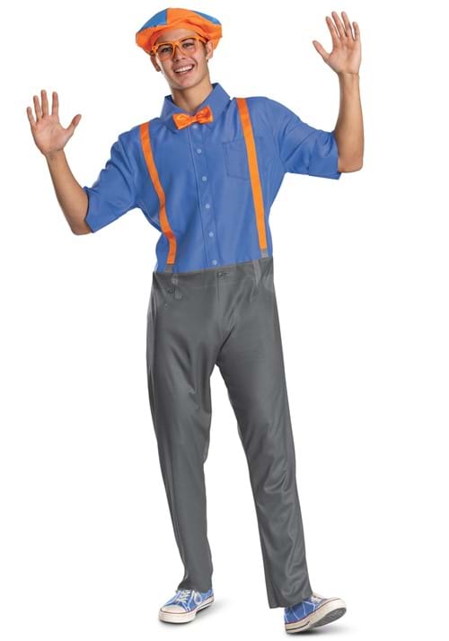 TV Blippi ブリッピー コスプレ コスチューム メンズ ハロウィン 仮装 子供向け番組 キャラクター イベント パーティー 衣装 大人用 オレンジ ブルー コスプレ衣装｜ラストホビー 18,000円