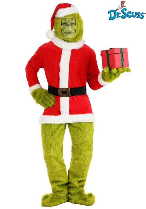 The Grinch グリンチ サンタ コスプレ コスチューム メンズ ハロウィン 仮装 クリスマス 悪役 衣装 大人用 イベント パーティー｜ラストホビー