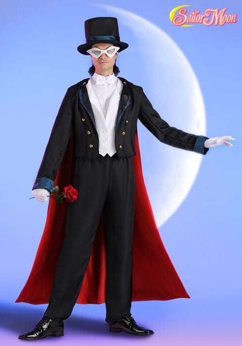 タキシード仮面 コスプレ コスチューム メンズ ハロウィン 仮装 セーラームーン 衣装 大人用 イベント パーティー 上着付きベスト、シャツ、パンツ、ケープ、帽子、アイマスク、手袋付き|ラストホビー