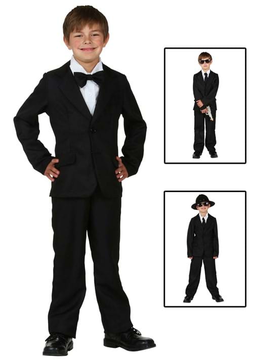 キッズ ブラック スーツ コスプレ コスチューム 子供用 ハロウィン 仮装 ギャングスター 舞台 衣装 男の子 イベント パーティー 学園祭 文化祭