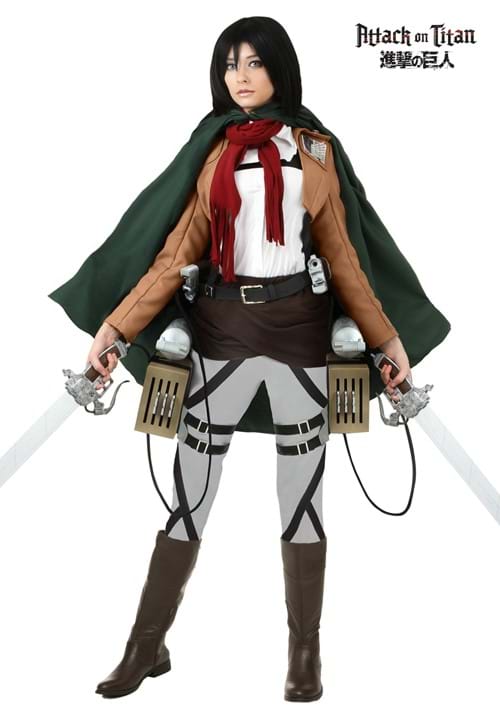 進撃の巨人 ミカサ コスプレ コスチューム レディース ハロウィン 仮装 調査兵団 衣装 イベント パーティー アニメ キャラクター 本格的 コスプレ衣装｜ラストホビー