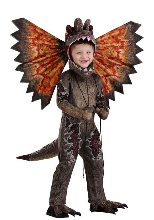 ディロフォサウルス コスプレ コスチューム 幼児用 ハロウィン 仮装 恐竜 ジュラシックワールド 爬虫類 衣装 子供 男の子 イベント パーティー｜ラストホビー
