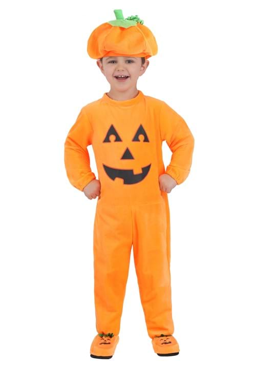 パンプキン コスプレ コスチューム 幼児用 ハロウィン 仮装 カボチャ 衣装 ジャンプスーツ 帽子付き イベント パーティー 文化祭 学園祭 ハロウィンパーティー｜ラストホビー