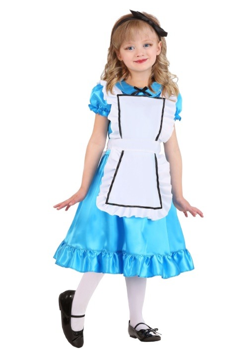 不思議の国のアリス コスプレ コスチューム 幼児用 ハロウィン 仮装 女の子 子供用 エプロンドレス ヘッドバンド付き イベント パーティー 文化祭 学園祭 衣装