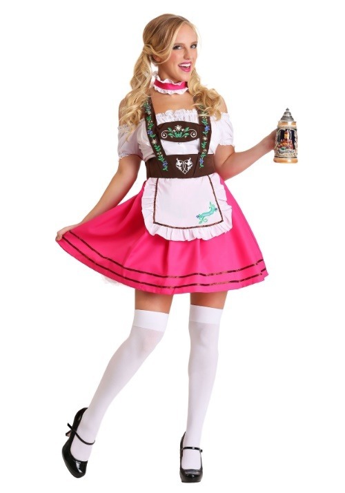 ピンクオクトーバーフェスト コスプレ コスチューム レディース ハロウィン 仮装 ドイツ 民族衣装 女性 大人 ビールガール イベント パーティー 文化祭 学園祭 コスチューム｜ラストホビー