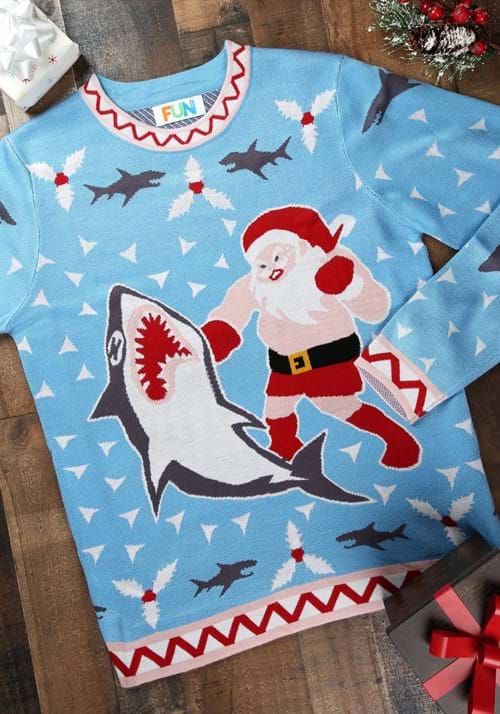 サンタ vs サメ クリスマス コスプレ コスチューム メンズ ハロウィン 仮装 セーター 衣装 イベント パーティー おもしろ|ラストホビー