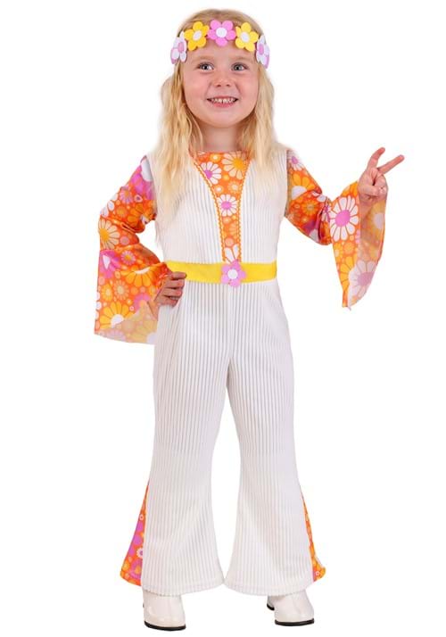 ヒッピー コスプレ コスチューム キッズ ハロウィン 仮装 ベルボトム 衣装 子供用 イベント パーティー 70年代 レトロ 民族衣装
