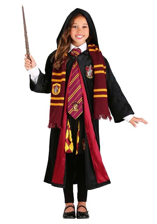 ハリーポッター ハーマイオニー グリフィンドール ローブ コスプレ コスチューム キッズ ハロウィン 仮装 魔法使い 衣装 子供用 女の子 イベント パーティー 学園祭 文化祭