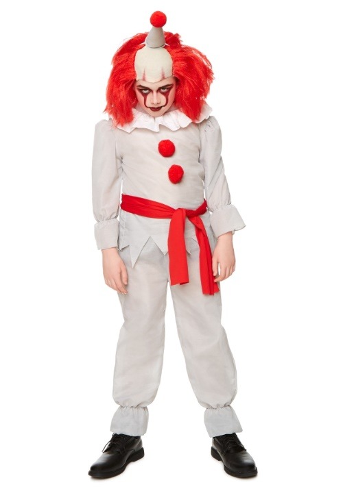 ホラーピエロ コスプレ コスチューム キッズ ハロウィン 仮装 怖い ピエロ 衣装 子供用 男の子 イベント パーティー 悪魔 デビル 文化祭 学園祭 コスチューム