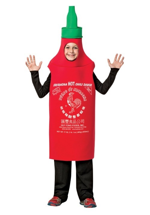 スリラチャ コスプレ コスチューム キッズ ハロウィン 仮装 唐辛子 ホットソース 調味料 子供用 男の子 女の子 イベント パーティー 衣装