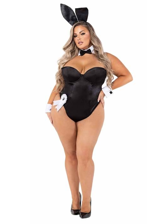 Playboyバニーガール コスプレ コスチューム レディース ハロウィン 仮装 大きいサイズ セクシー 衣装 イベント パーティー バニーガール ブラック 黒 リボン カフス ヘッドバンド コスプレ衣装|ラストホビー