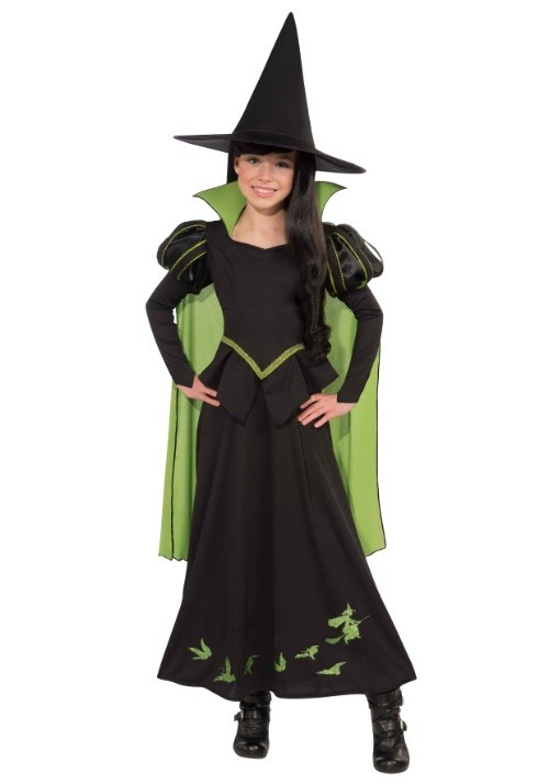 西の魔女 コスプレ コスチューム キッズ ハロウィン 仮装 オズの魔法使い 悪い魔女 女の子 子供用 イベント パーティー 学園祭 文化祭 魔女 帽子｜ラストホビー