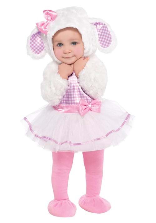 リトルピンク ラム 子羊 ベビー 女の子用 コスチューム キッズ 子供用 ハロウィンコスプレ