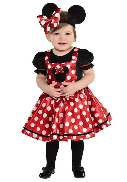 レッド ミニーマウス ドレス ベビー 女の子用 コスチューム キッズ 子供用 ハロウィンコスプレ｜ラストホビー