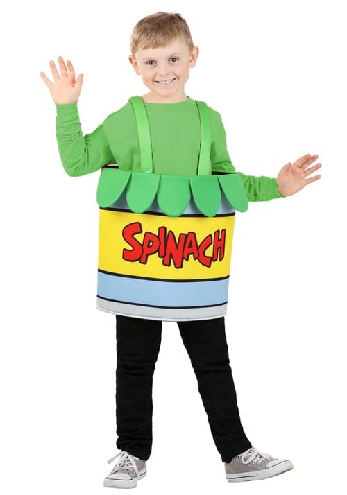 ほうれん草の缶詰 コスチューム キッズ 子供用 ハロウィンコスプレ｜ラストホビー
