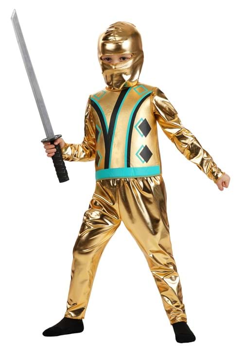 幼児 ゴールド 忍者マスター コスチューム ハロウィン コスプレ