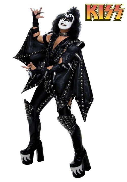 メンズ プラスサイズ 本格的 Gene Simmons KISS コスチューム ハロウィン コスプレ