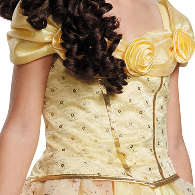 美女と野獣 ベルのドレスコスチューム 子供用 ハロウィンコスチューム コスプレ 仮装 パーティー 舞台 演劇 ハロウィン キッズ 女の子 子供用 Painfreepainrelief Com