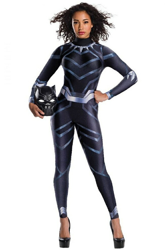 10 Off コスチューム一式 大人女性 かわいい 二次会 結婚式 仮装 パーティー 宴会 ハロウィン 2点セットコスプレ衣装 ブラックパンサー レディース用コスチューム Dgb Gov Bf