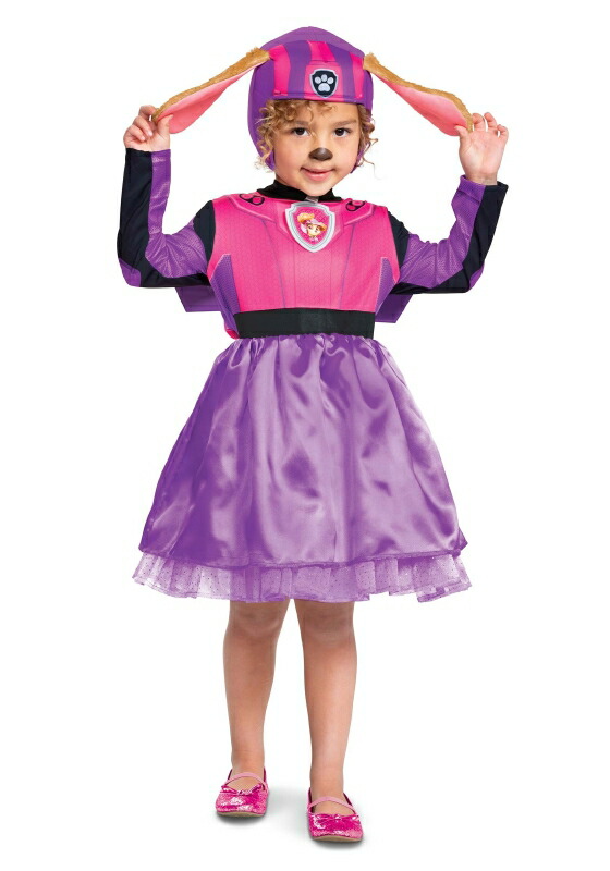 パウパトロール ムービーデラックス スカイトドラー/キッズ用 コスチューム 3点セット ハロウィン コスチューム 仮装 子供用女の子｜ラストホビー