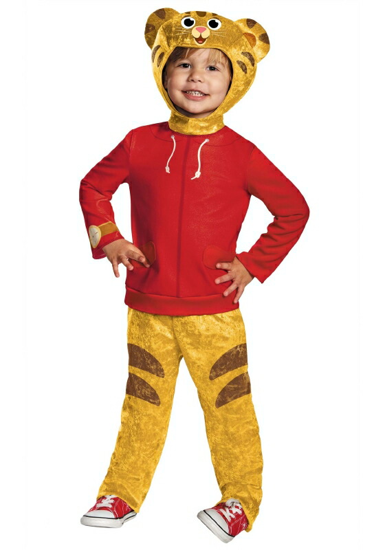 ダニエルタイガーと仲間たち ダニエル・タイガー クラシック コスチューム トドラー用 幼児用 3点セット /キッズ用 コスプレ衣装　(結婚式、仮装、ハロウィン） 子供用　男の子