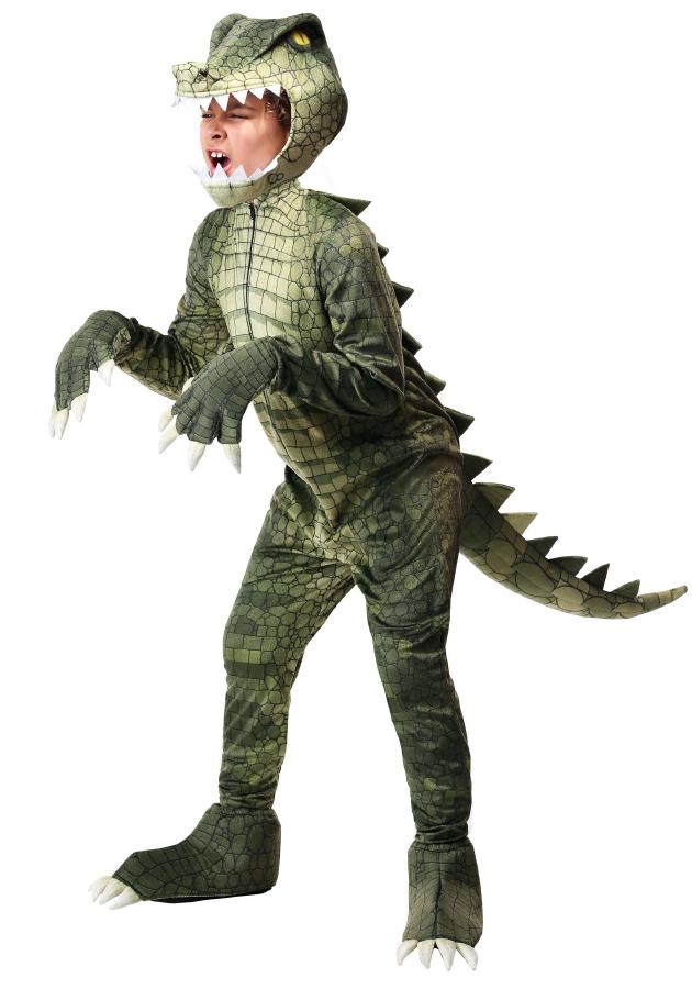 デンジャラス アリゲーター ワニ キッズ用 子供用 コスチューム ハロウィン 衣装 仮装 コスプレ 3点セット|ラストホビー