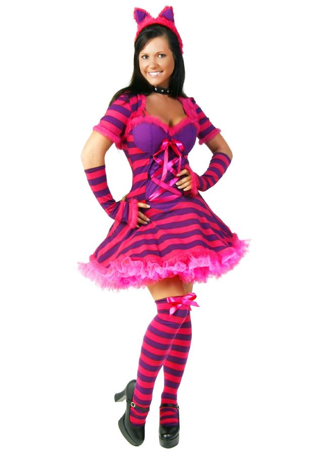 チェシャ猫 セクシー ワンダーランド キャット 大人用 コスチューム ハロウィン コスプレ 衣装 仮装 　6点セット