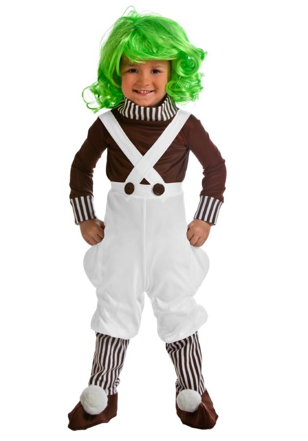 チョコレートファクトリー ワーカー トドラー用 幼児用 トッツ チャーリーとチョコレート工場 コスチューム ハロウィン 衣装 仮装 コスプレ 4点セット