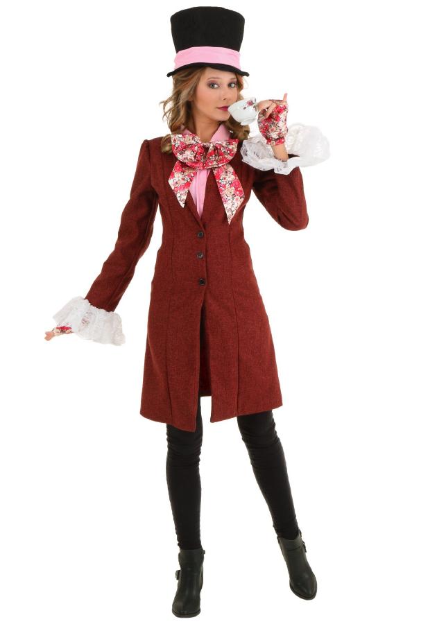 デラックス マッド・ハッター 気狂い帽子屋 大人用 コスチューム ハロウィン コスプレ 衣装 仮装 　4点セット｜ラストホビー