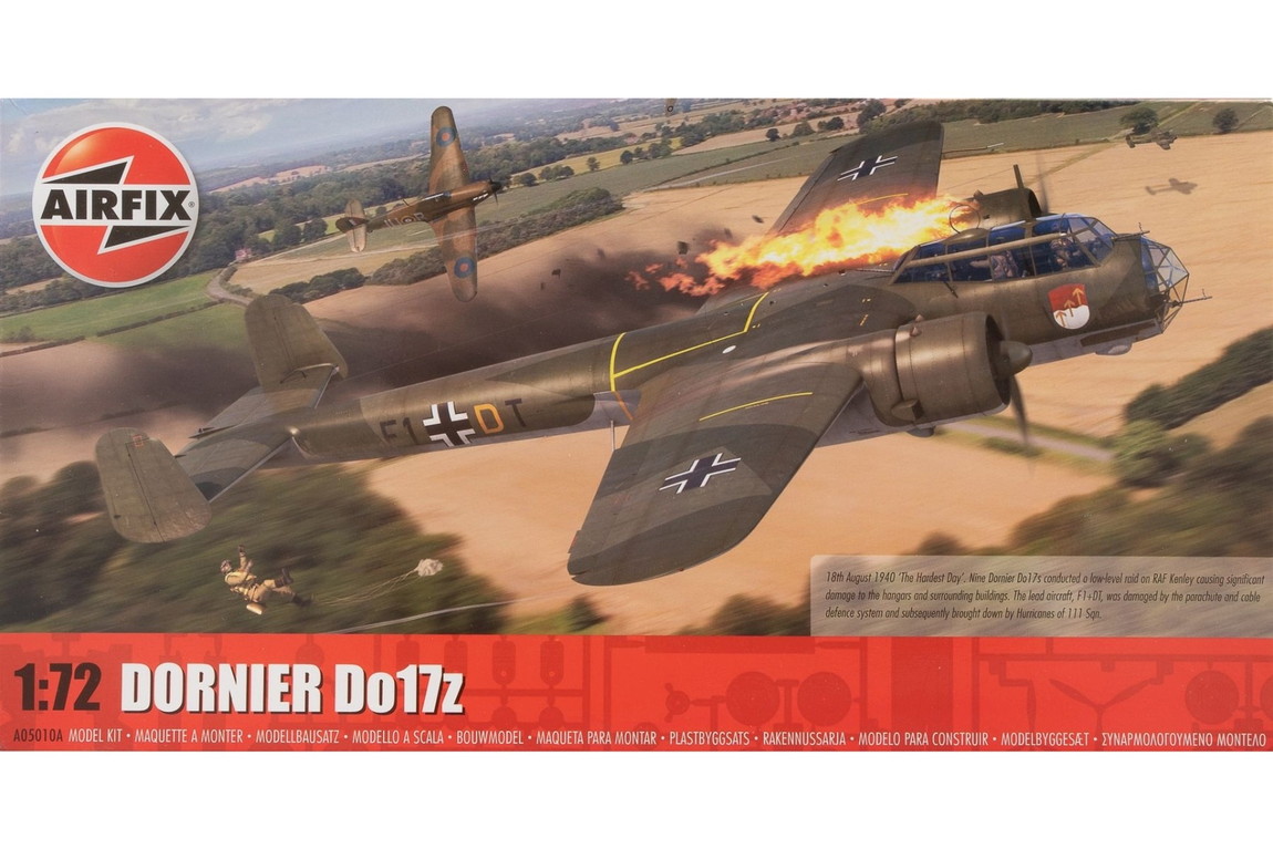 Dornier Do17zドルニエ 組み立てプラモキット模型 /Airfixエアフィックス 1/72
