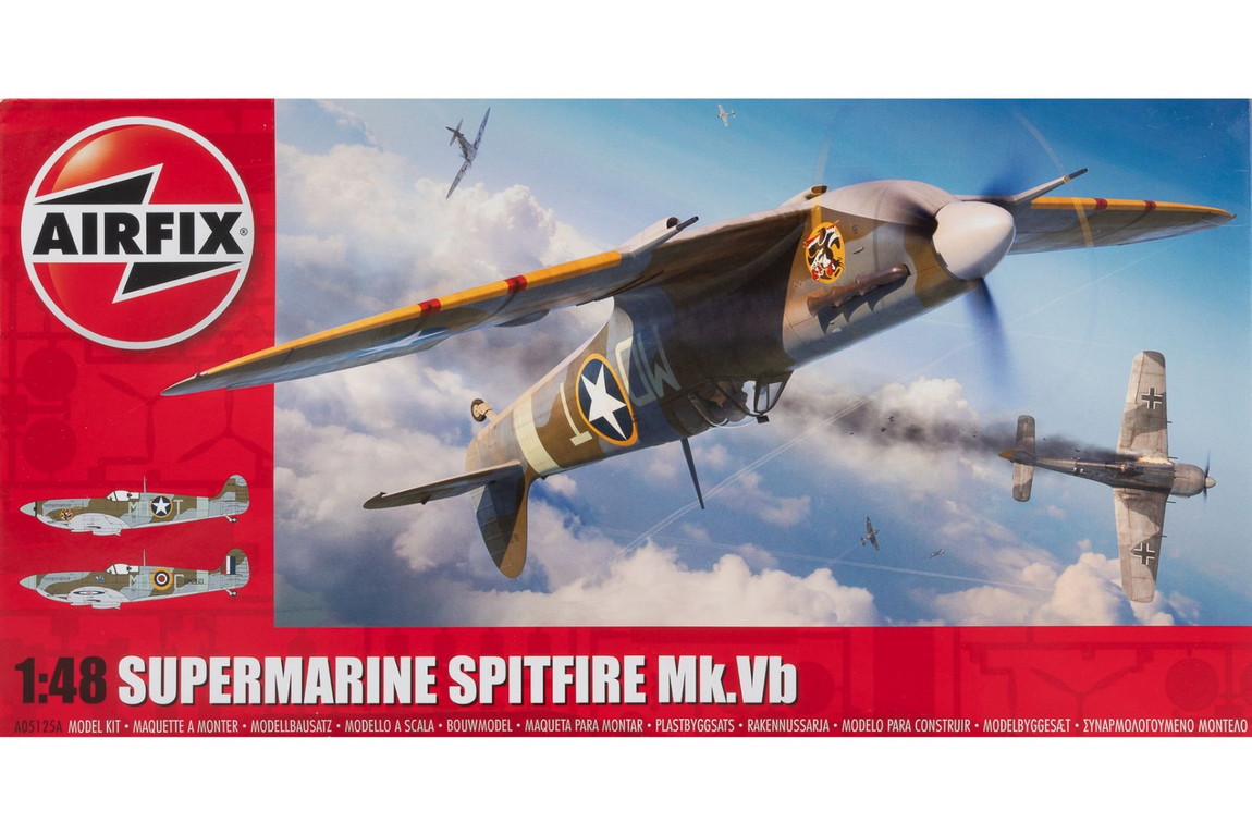 Supermarineスーパーマリン Spitfire スピットファイア Mk Vb 組み立てプラモキット模型 /Airfixエアフィックス 1/48
