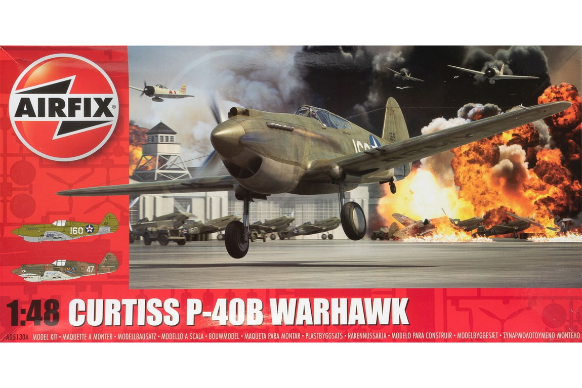 Curtissカーチス P 40B Warhawkウォーホーク 組み立てプラモキット模型 /Airfix 1/48