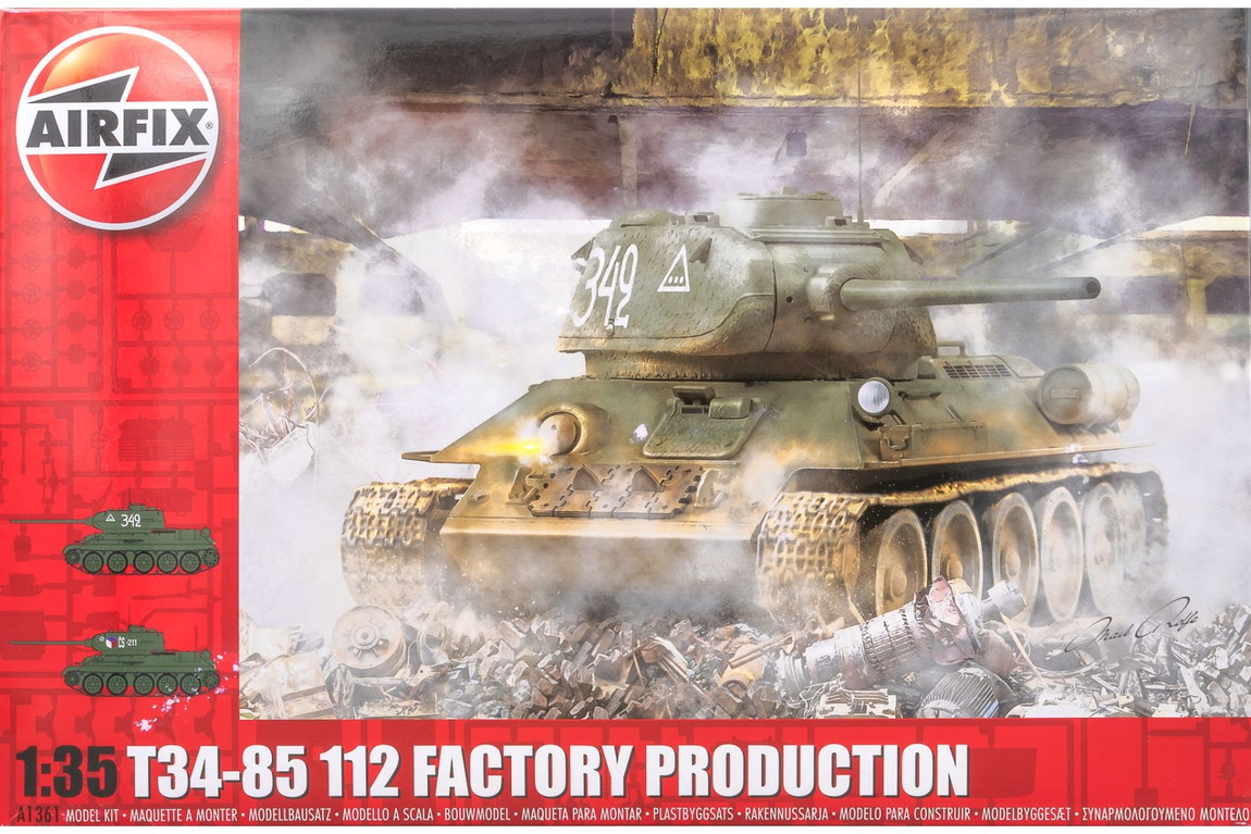 T34/85 112 Factory Production 組み立てプラモキット模型 /Airfixエアフィックス 1/35