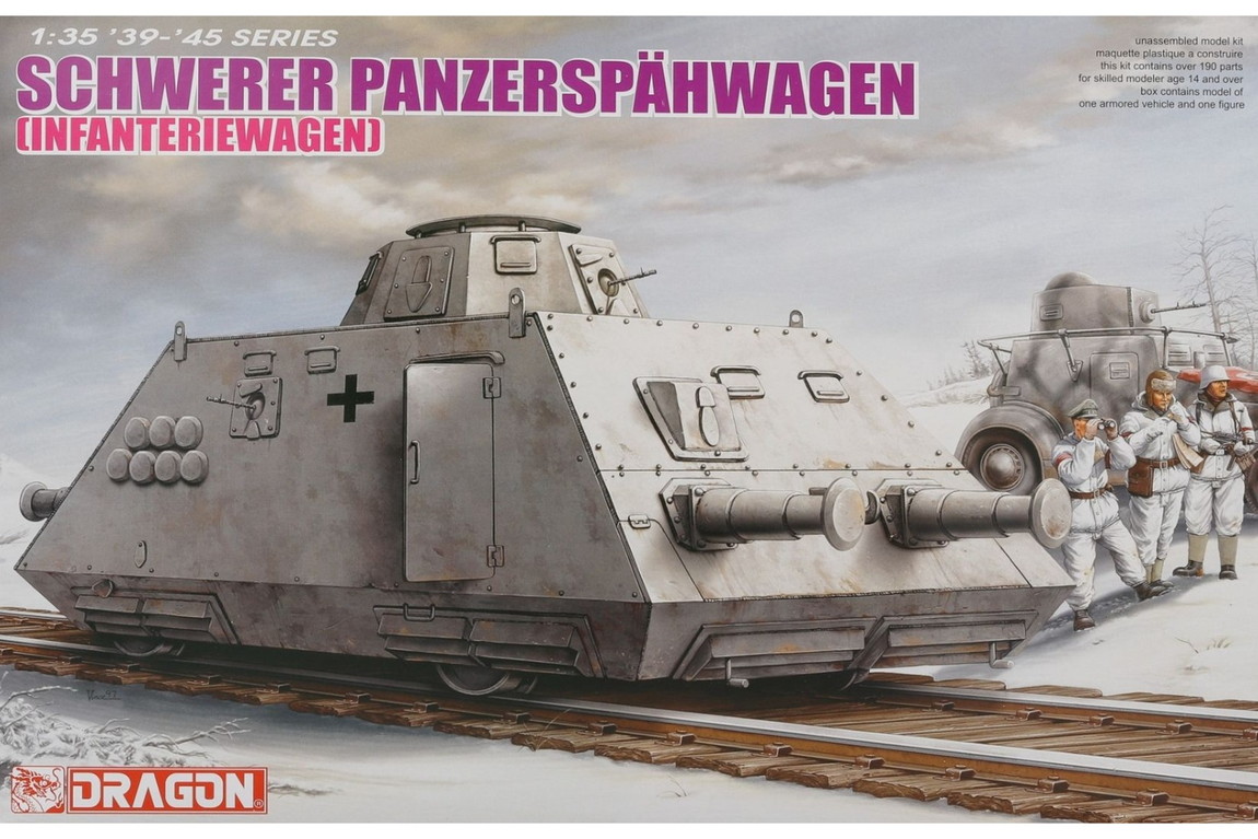 Schwerer Panzerspaehwagen Infanteriewagen s.SP 組み立てプラモキット模型 装甲車 /Dragon 1/35