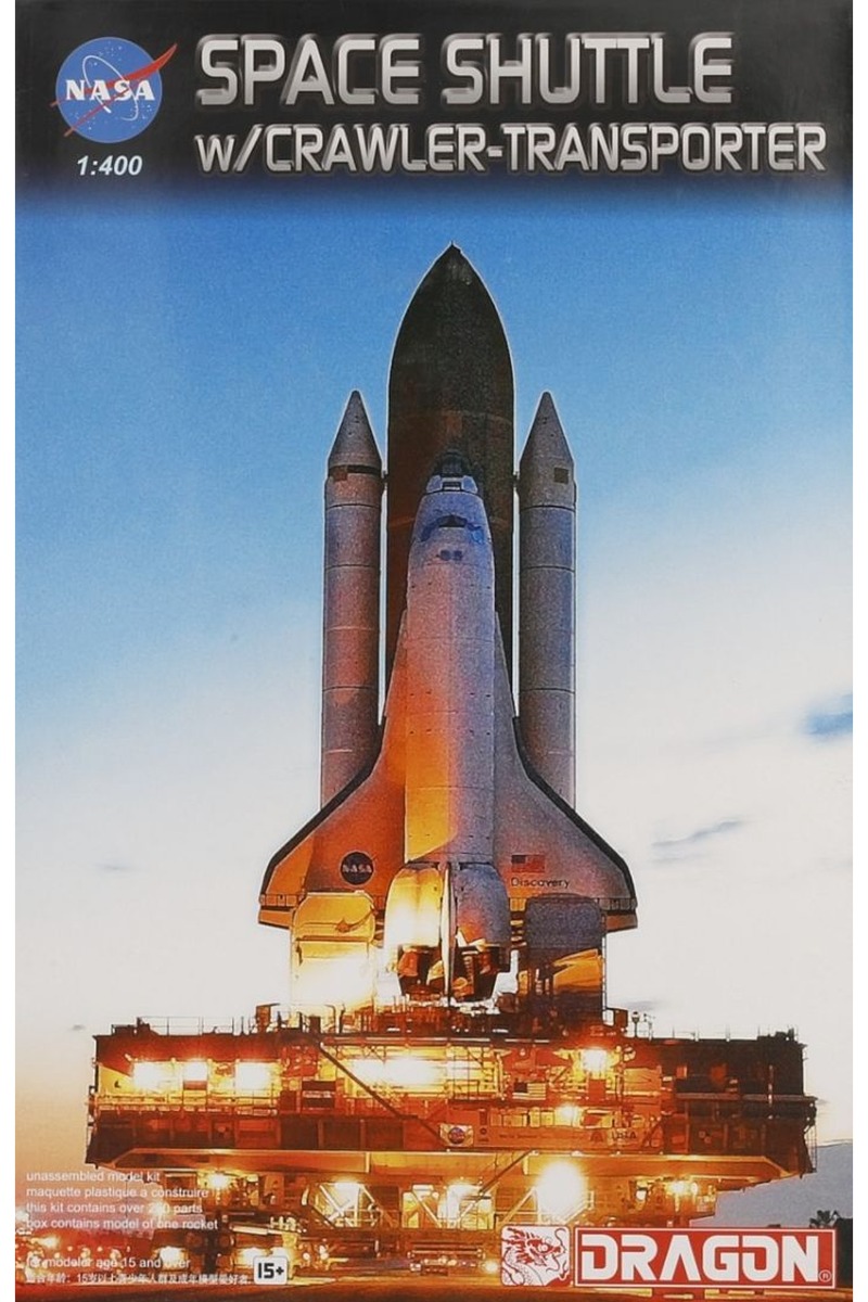 Space Shuttle with Crawler Transporter Launching Pad スペースシャトル 組み立てプラモキット模型 /Dragonドラゴン 1/400