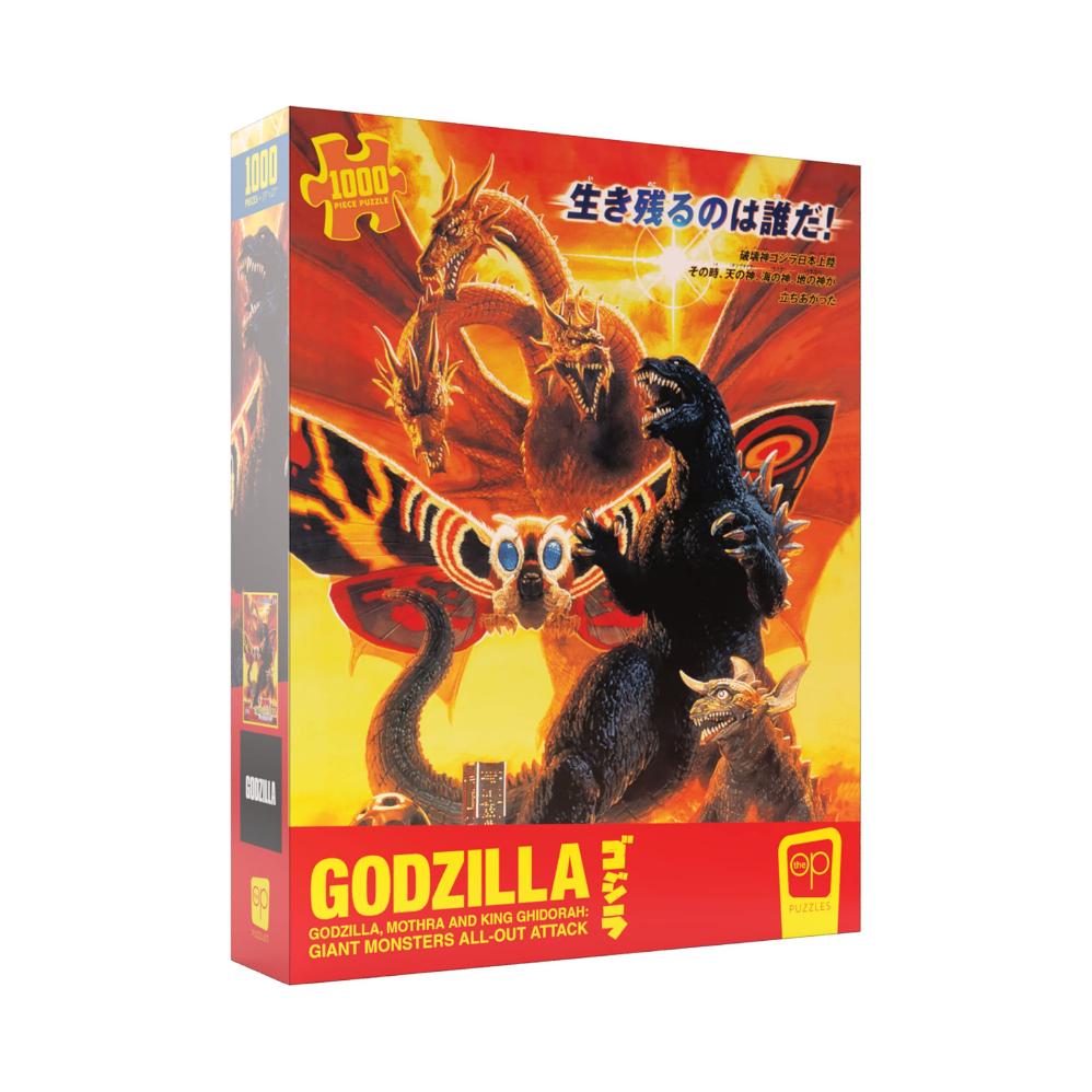 Godzillaゴジラ Mothra and King Ghidorah: Giant Monsters All-Out Attack” 1000ピースジグソーパズル 米国オフィシャルライセンス 海外 外国画像