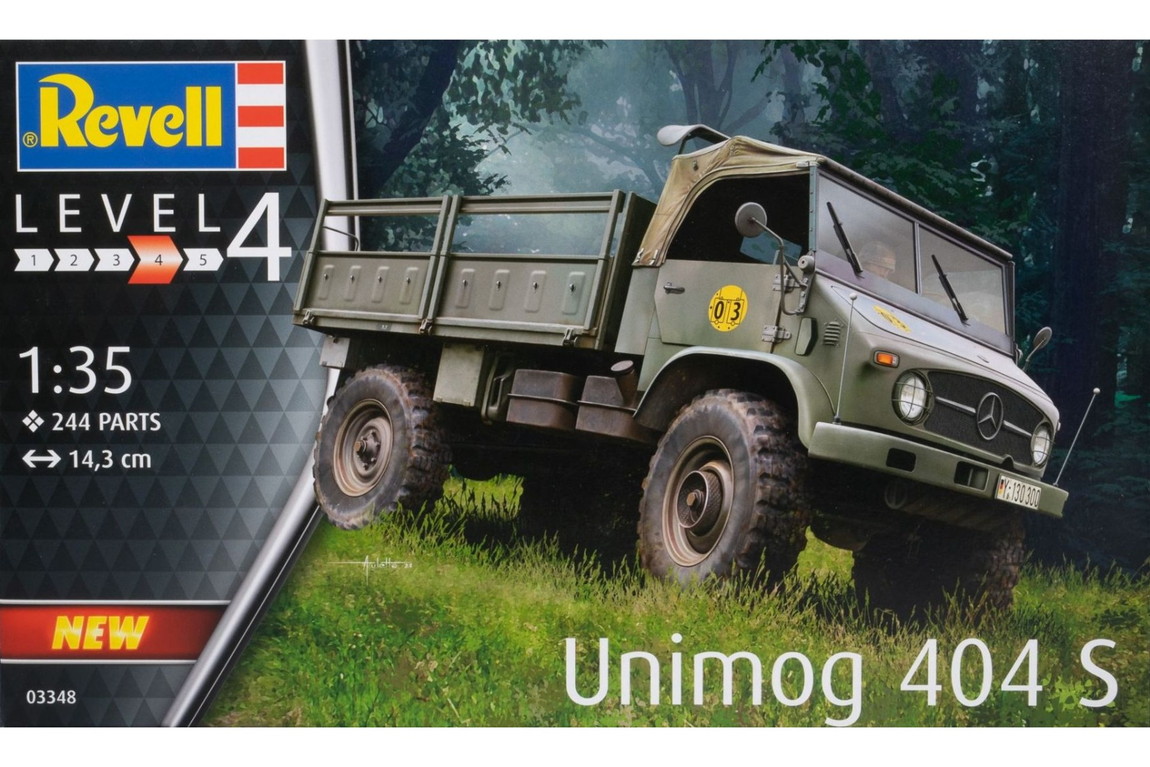 Mercedes-Benzメルセデスベンツ Unimogウニモグ 404 S 組み立てプラモキット模型 /Revell 1/35