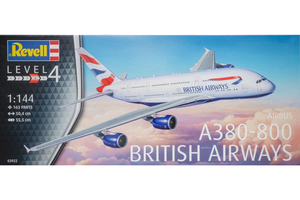 Airbusエアバス A380 800 British Airways 組み立てプラモキット模型 /Revellレベル 1/144