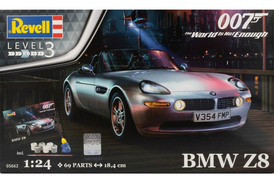 BMW Z8 007 James Bond The World is Not Enough ギフトセット 組み立てプラモキット模型 カーモデル /Revell 1/24｜ラストホビー