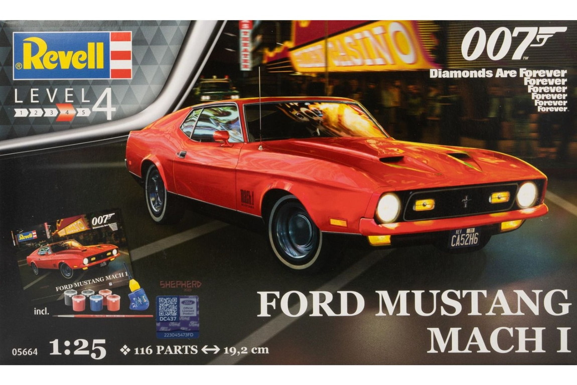 Ford Mustang Mach I 71 James Bond 007 Diamonds are forever 組み立てプラモキット模型 カーモデル /Revell 1/25｜ラストホビー