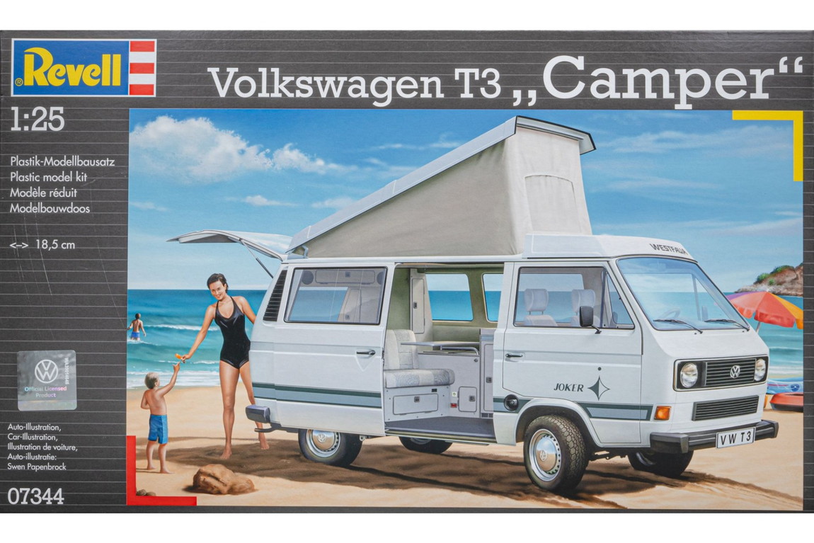 VWフォルクスワーゲン T3 Camper キャンパー 組み立てプラモキット模型 カーモデル /Revell 1/25