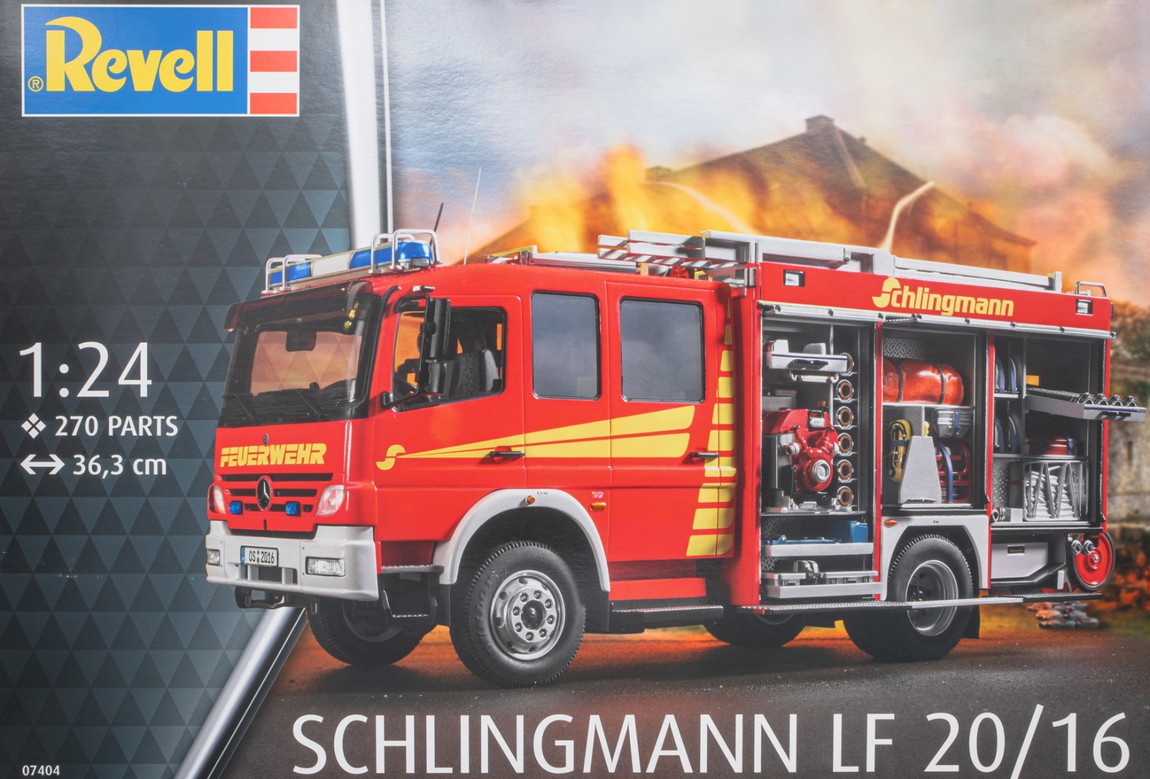Mercedes-Benz Atego 1529 AF Schlingmann LF20/16 消防自動車 精神的な統合プラモ一揃いの道具真似形 鉄道車両真似形 /Revell 1/24 車-おもちゃ-乗り物のおもちゃ