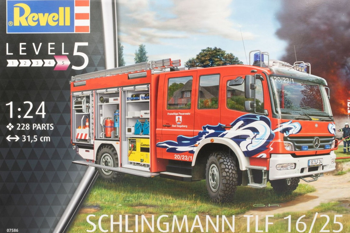 MercedesBenzメルセデスベンツ Atego 1529 AF Schlingmann TLF 16/25 組み立てプラモキット模型 /Revellレベル 1/24