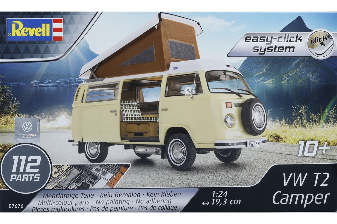 Volkswagenフォルクスワーゲン T2 Camper easy click キャンパー イージークリック 組み立てプラモキット模型 /Revellレベル 1/24