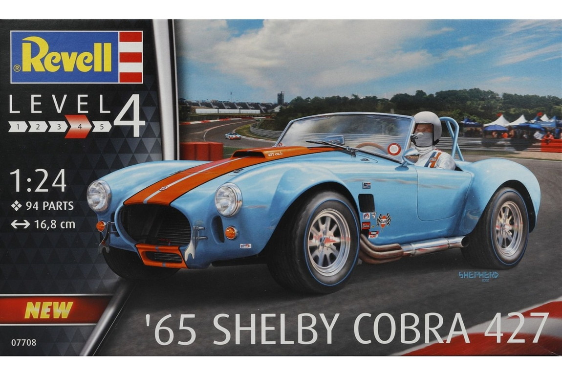 Shelbyシェルビー Cobra コブラ 427 '65 組み立てプラモキット模型 /Revellレベル 1/24