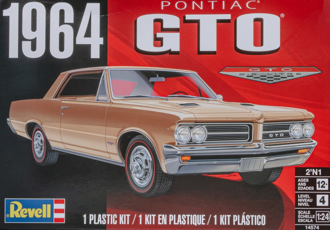 Pontiacポンティアック GTO 1964 組み立てプラモキット模型 /Revellレベル 1/24