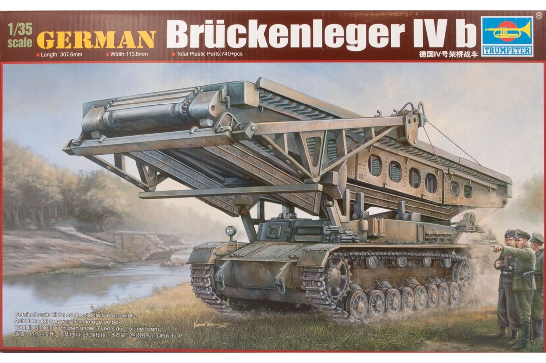 Germanドイツ軍 Bruckenleger IV b 組み立てプラモキット模型 /Trumpeterトランペッター 1/35