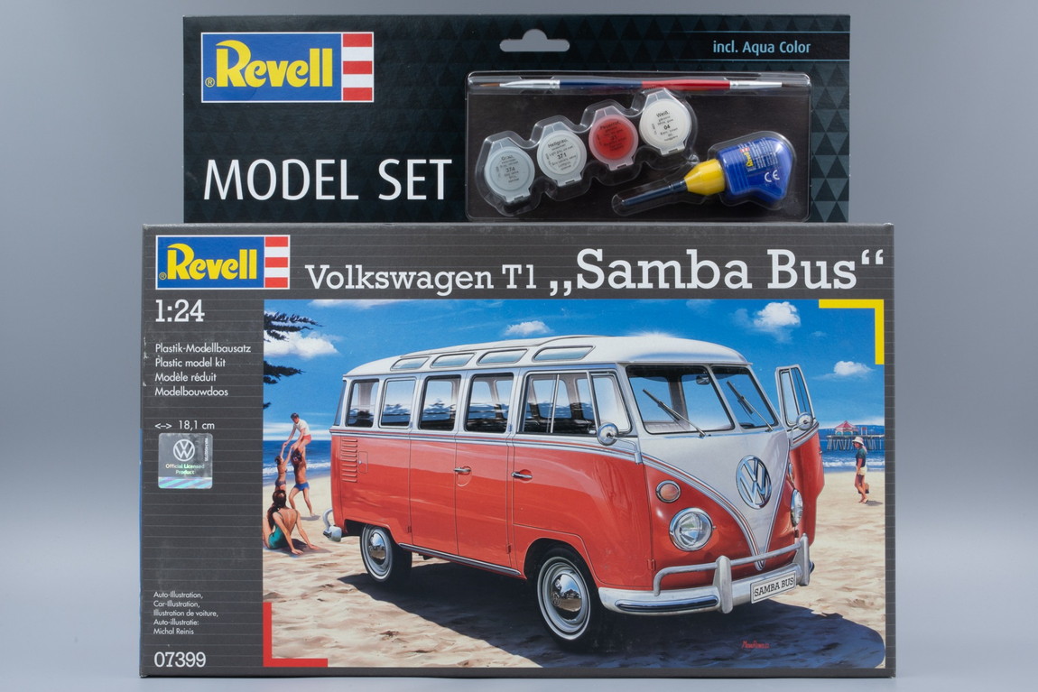 Volkswagenフォルクスワーゲン T1 Samba Bus 組み立てプラモキット模型 カーモデル /Revell 1/24｜ラストホビー