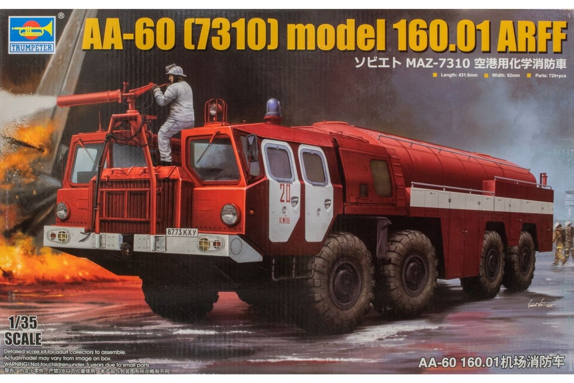 AA-60 7310 model 160.01 ARFF 消防自動車 精神的な統合プラモ一揃いの道具ひな型 ミリタリー /Trumpeter 1/35