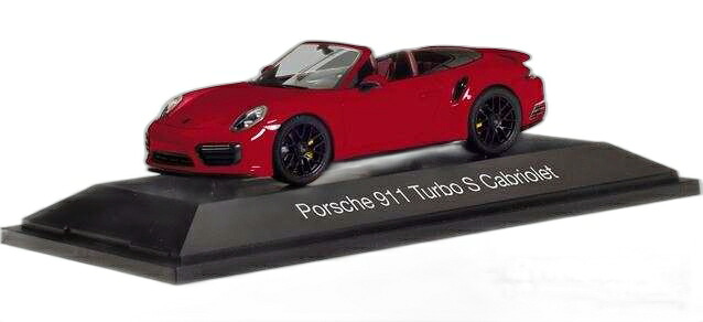 Porsche 911 Turbo S Cabriolet カーミンレッド/ Herpa 1/43 模型 ミニカー｜ラストホビー